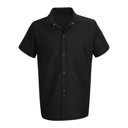 Vf Imagewear Chef Designs Cook Shirt, Black, Polyester/Cotton, S 5020BKSSS